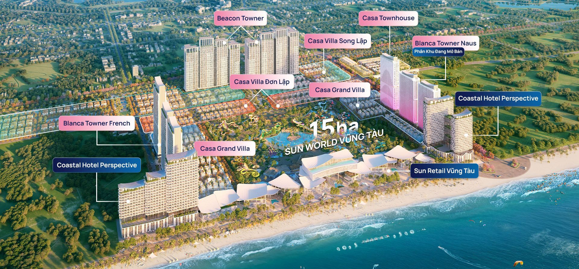 Phối cảnh tổng thể dự án blanca city
