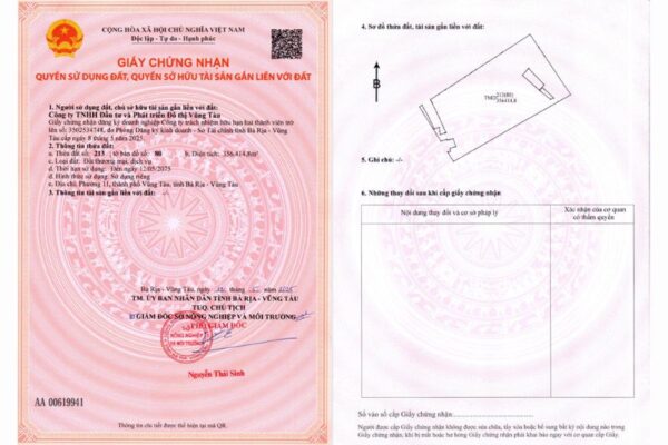 Giấy chứng nhận quyền sử dụng đất