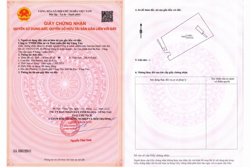 Giấy chứng nhận quyền sử dụng đất